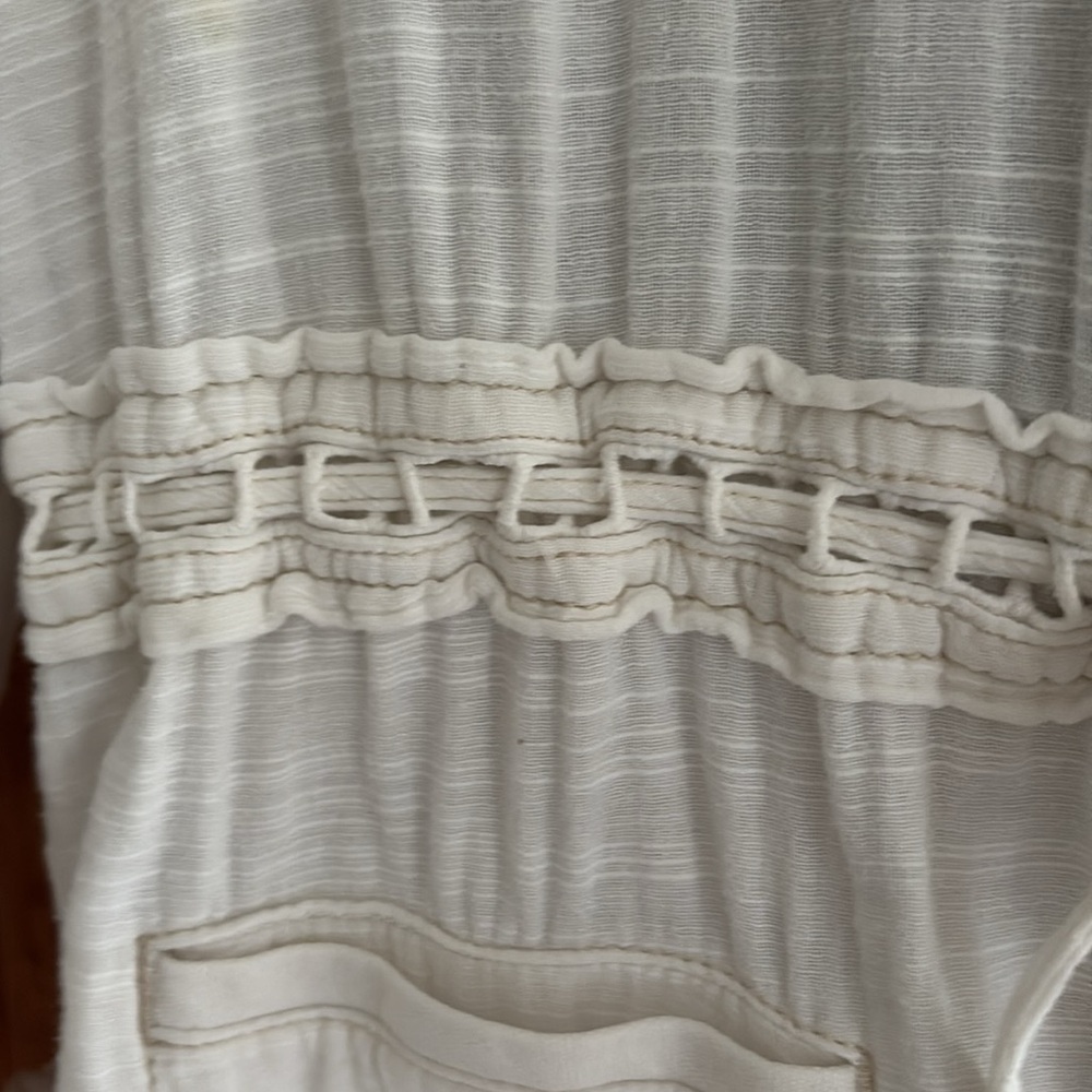 Anthropologie cream cotton safari jacket - Picture 10 of 10